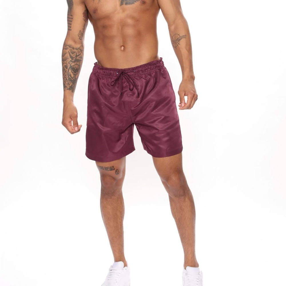 Fashion Nova Montez Volley Swim Trunks